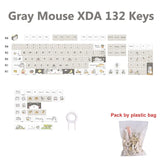 132 Keys XDA Profile Cute Cartoon Theme Keycaps