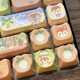 142 Keys Customized Gift Cute Cat Keycaps MAO Profile