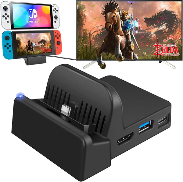 TV Docking Station for Nintendo Switch with Charging Stand