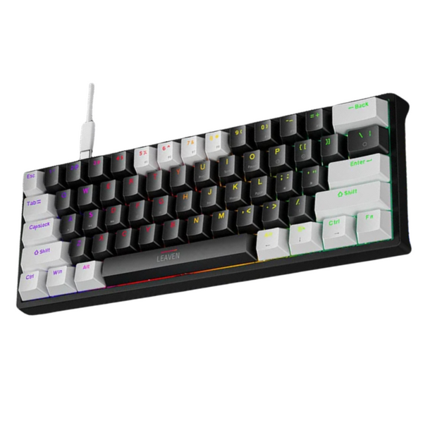 K620 Mini Gaming Mechanical Keyboard - 61 Keys RGB Hotswap