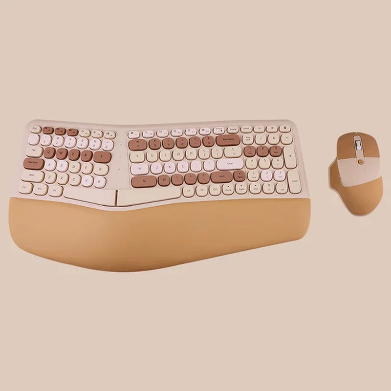 Wireless  Split Keyboard with Wrist Support