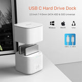 USB C 3.0 To SATA Dual-bay SSD Hard Drive Docking Station