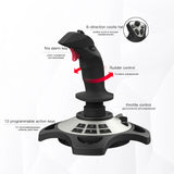 Flight Joystick USB Simulator Stick for PC