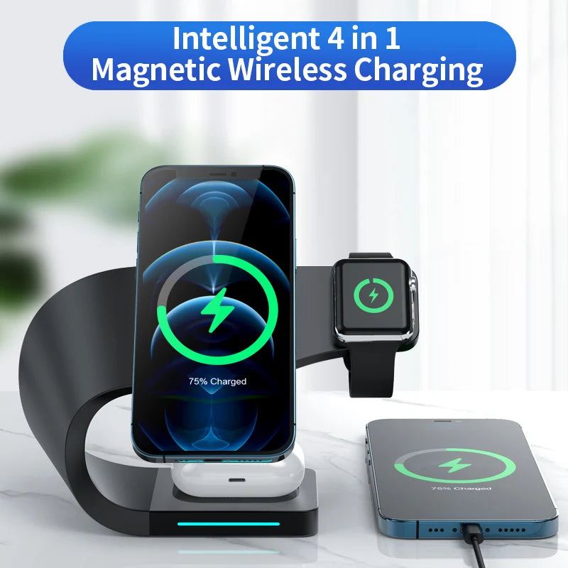 4IN1 Magnetic Wireless Charger for IOS