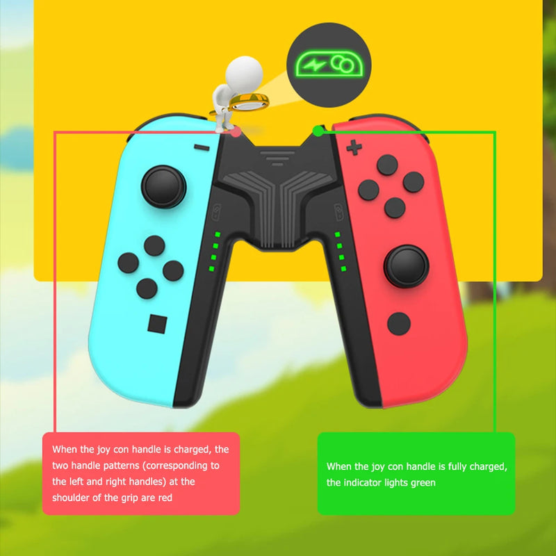 Charging Dock Grip for Nintendo Switch Joy-Con