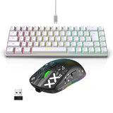 RGB Mini Gaming Keyboard with Wireless Mouse Combo