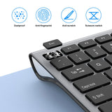 USB Wireless Keyboard - Full Size Slim Office Computer Keyboard