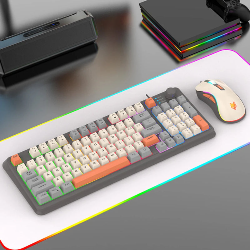 K82 Wired Gaming Keyboard Luminous RGB Light