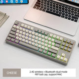 Bluetooth Gaming Keyboard - Dual Mode Connection Rainbow Light