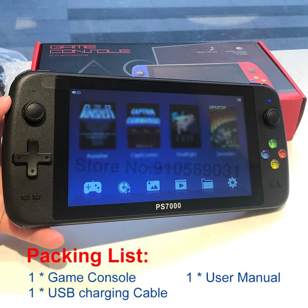 Portable Handheld Video Game Console with 7-Inch HD Screen