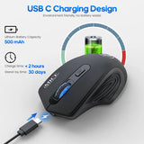 Rechargeable Computer Mice - Wireless Bluetooth Silent USB