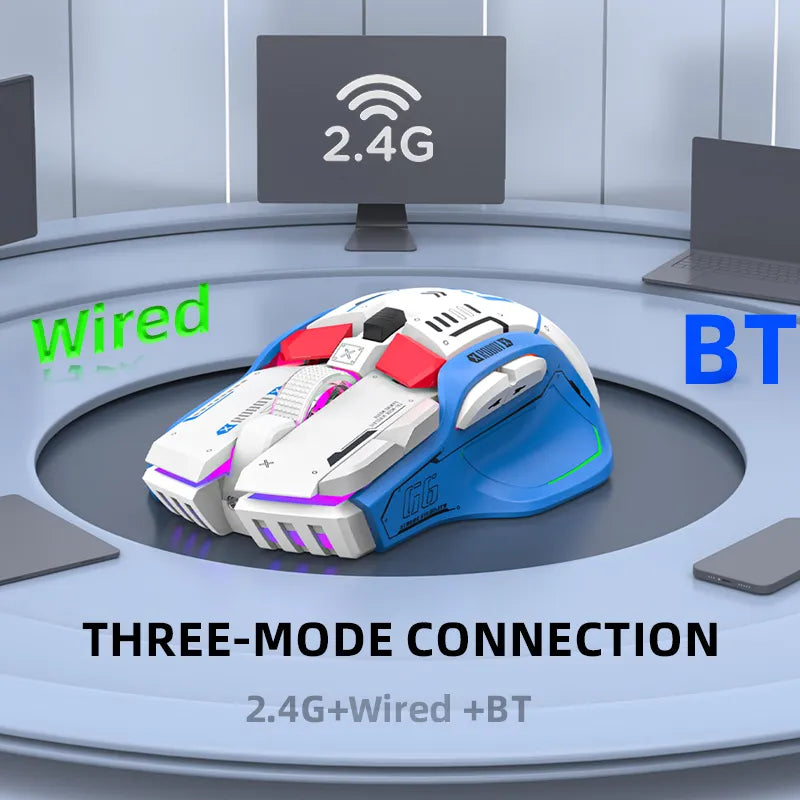 Tri-mode Wireless Gaming Mouse - RGB Wired