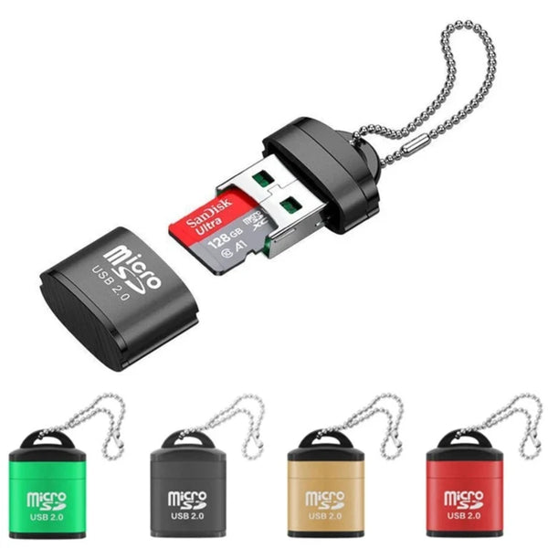 USB 2.0 Mini Mobile Phone Memory Card Reader