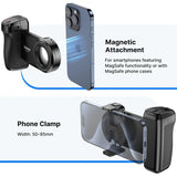 MagSafe Smartphone Camera Shutter Grip with Bluetooth Selfie Handle
