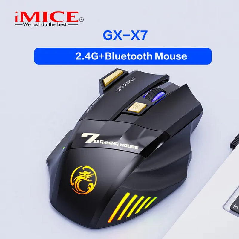 Rechargeable Computer Mice - Wireless Bluetooth Silent