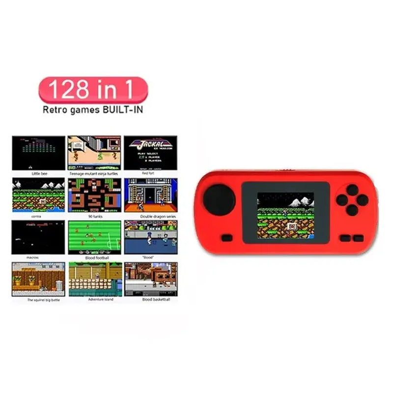 128 8Bit Games Mini Handheld Game Player Portable
