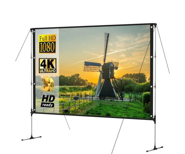 Portable Projector Screen Stand 100 inch