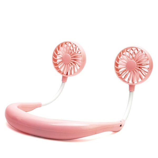 Mini USB Fan Neckband Air Cooler